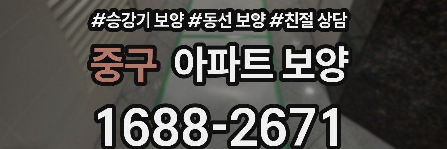 중구 아파트 보양