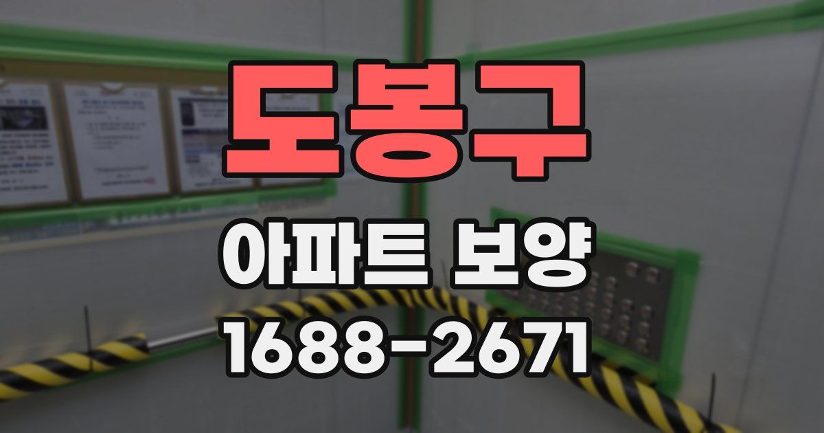 도봉구 아파트 보양