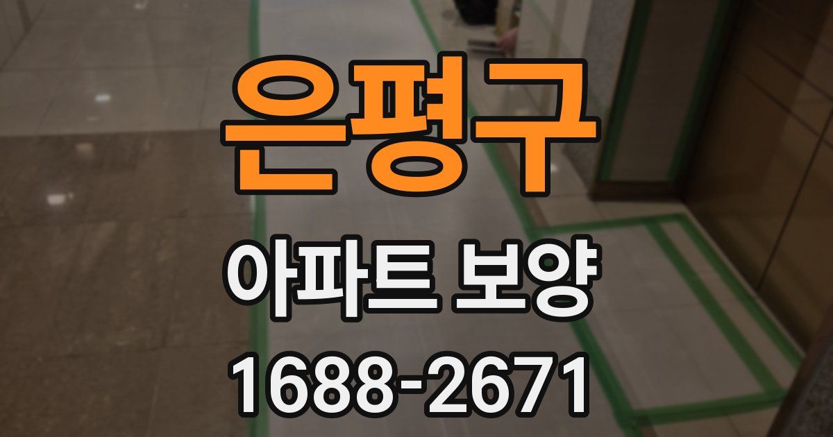 은평구 아파트 보양