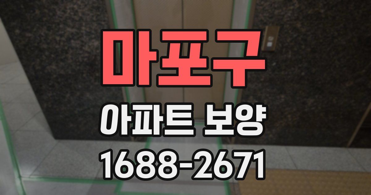 마포구 아파트 보양