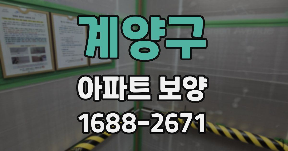 계양구 아파트 보양