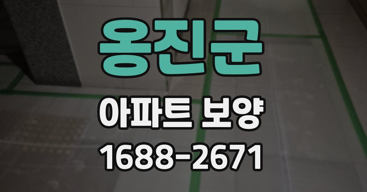 옹진군 아파트 보양
