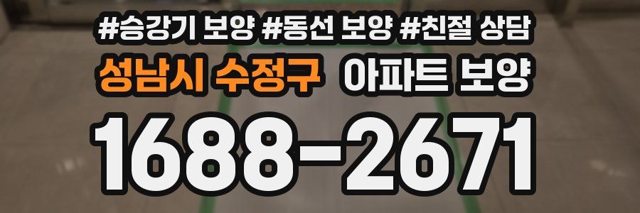 성남시 수정구 아파트 보양