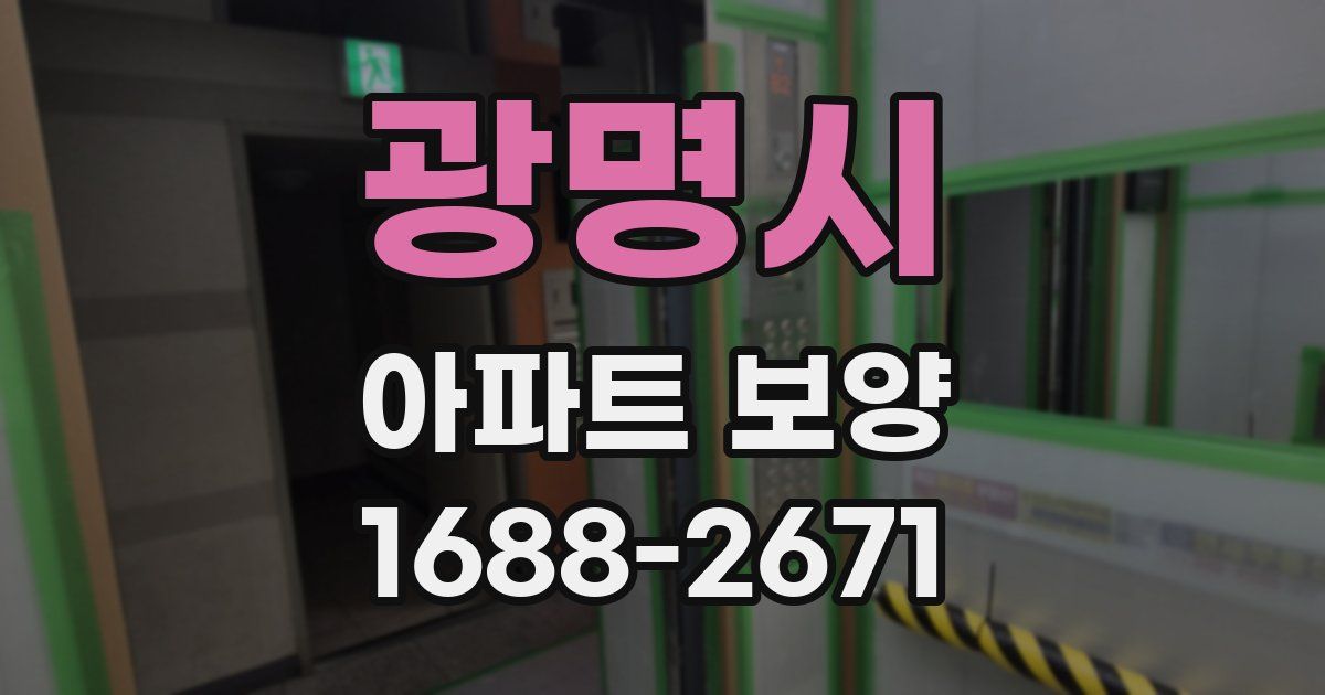 광명시 아파트 보양