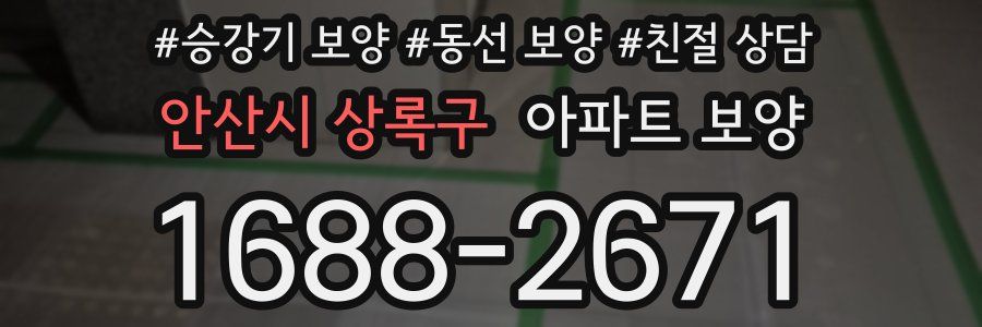 안산시 상록구 아파트 보양