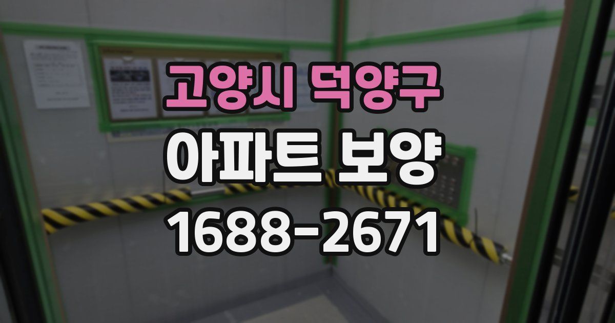 고양시 덕양구 아파트 보양