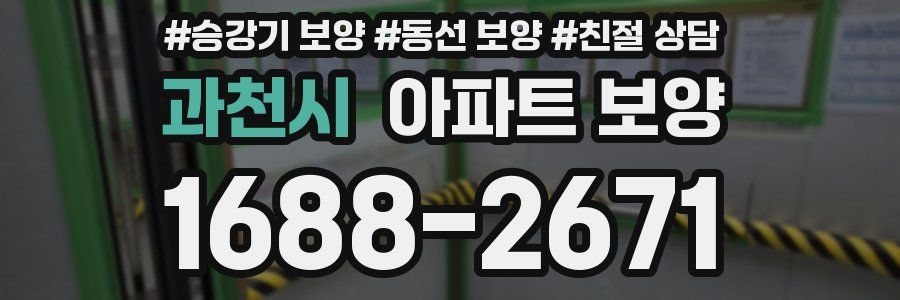 과천시 아파트 보양