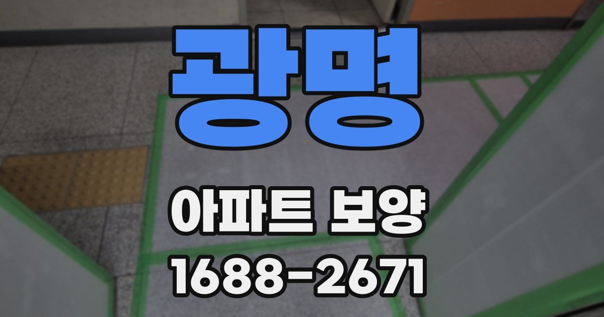광명 아파트 보양