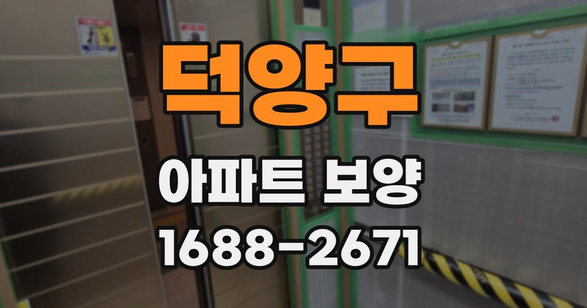 덕양구 아파트 보양