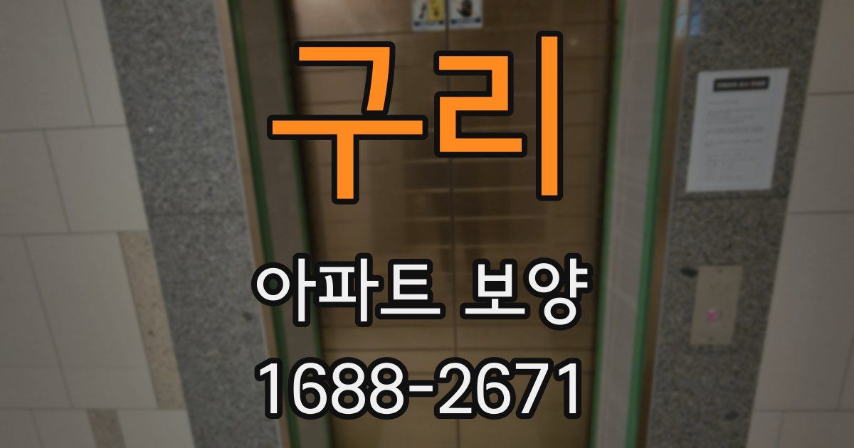 구리 아파트 보양