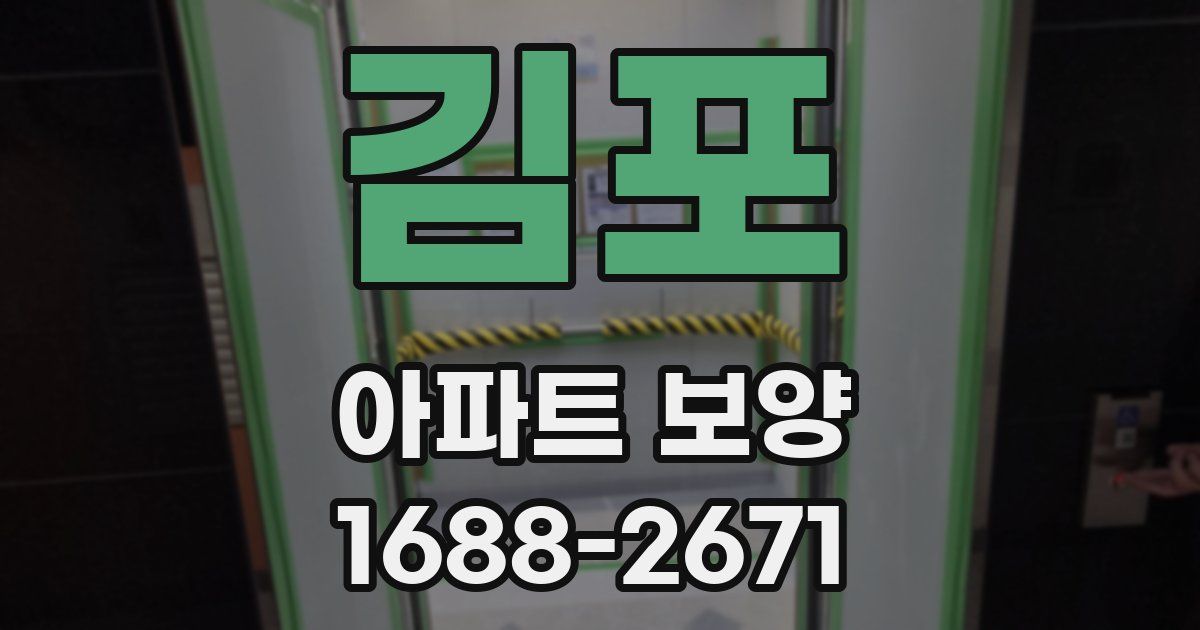 김포 아파트 보양