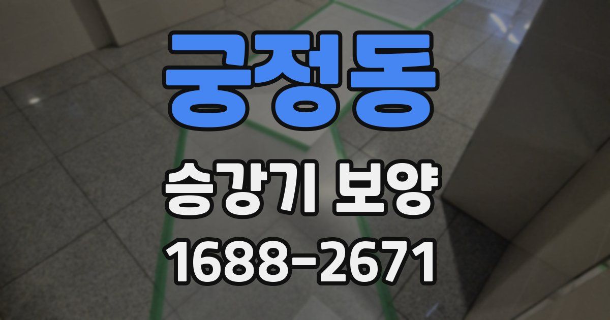 궁정동 승강기 보양