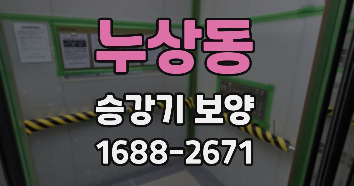 누상동 승강기 보양