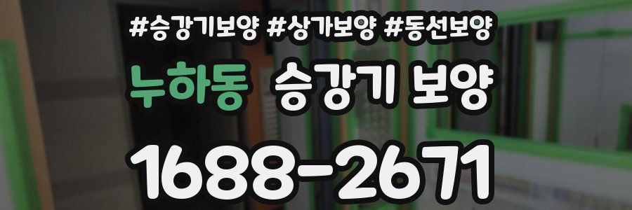누하동 승강기 보양