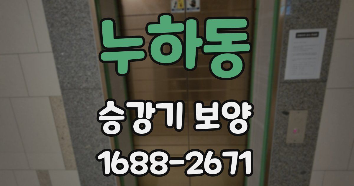 누하동 승강기 보양