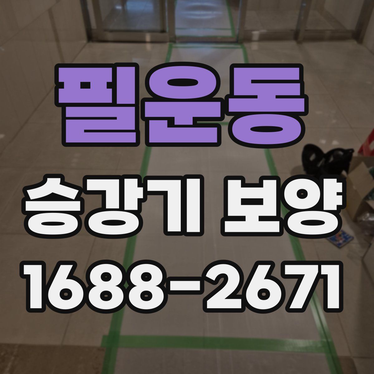 필운동 승강기 보양
