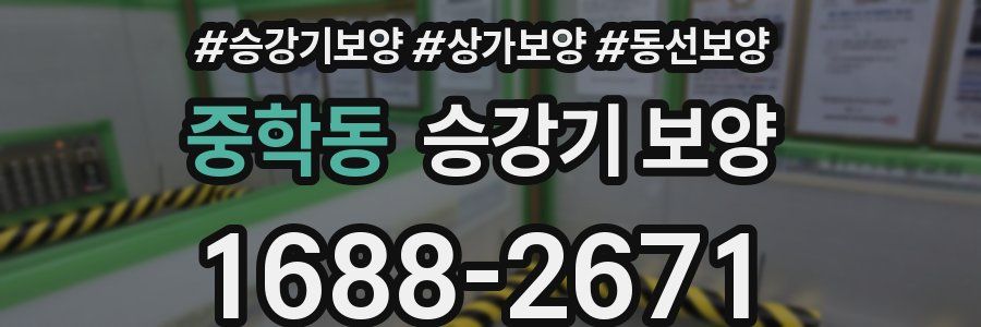 중학동 승강기 보양