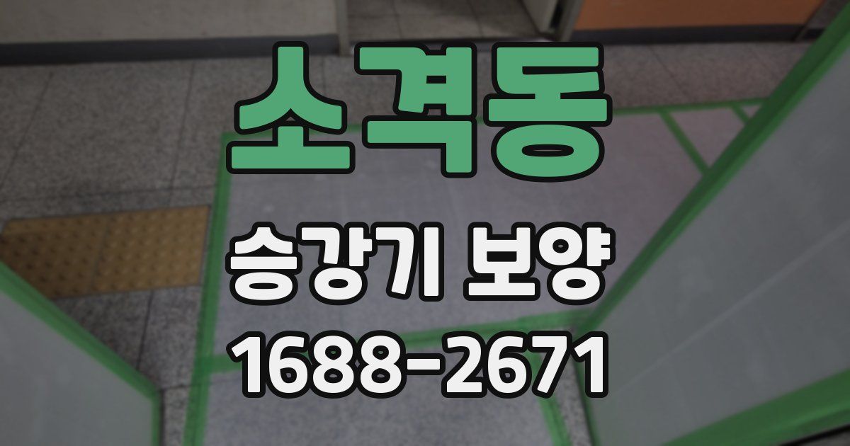 소격동 승강기 보양