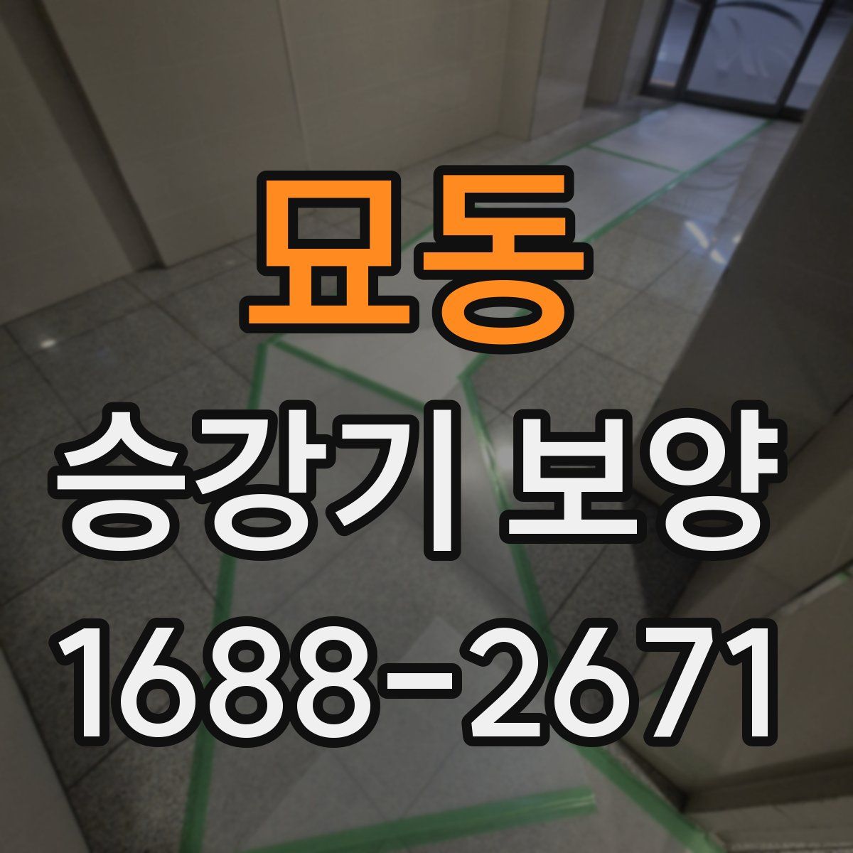 묘동 승강기 보양