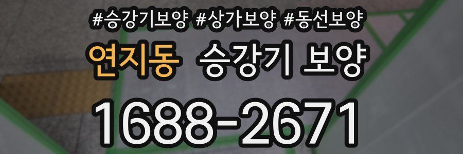연지동 승강기 보양
