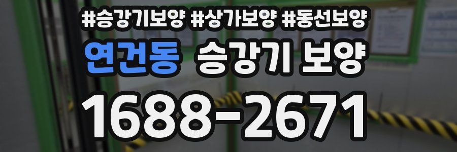 연건동 승강기 보양