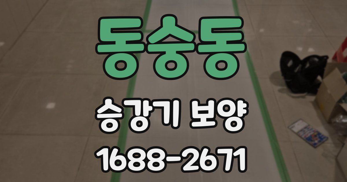 동숭동 승강기 보양