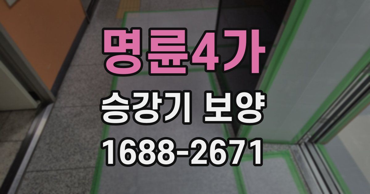 명륜4가 승강기 보양