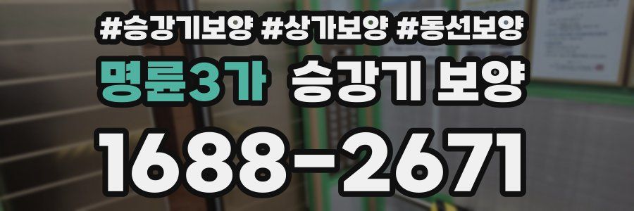 명륜3가 승강기 보양
