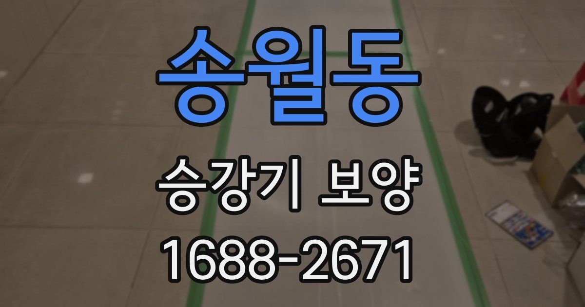 송월동 승강기 보양