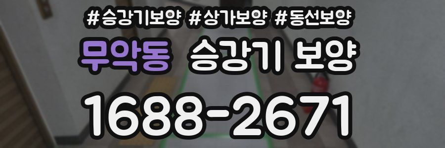 무악동 승강기 보양