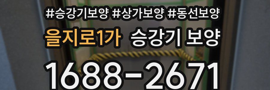 을지로1가 승강기 보양