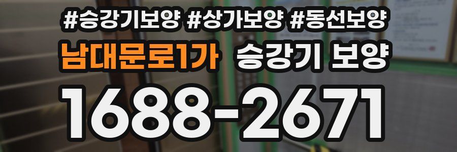 남대문로1가 승강기 보양
