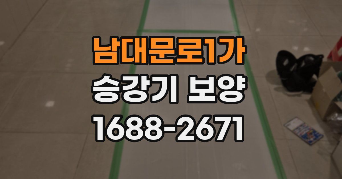 남대문로1가 승강기 보양