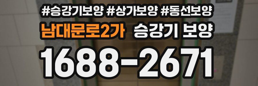 남대문로2가 승강기 보양