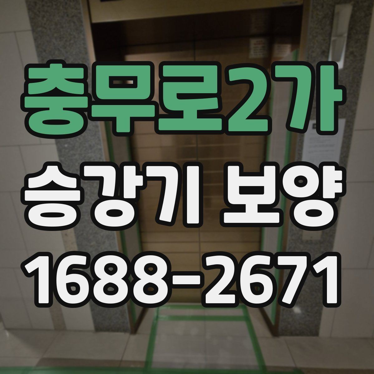 충무로2가 승강기 보양 공정의 핵심 포인트만 정리