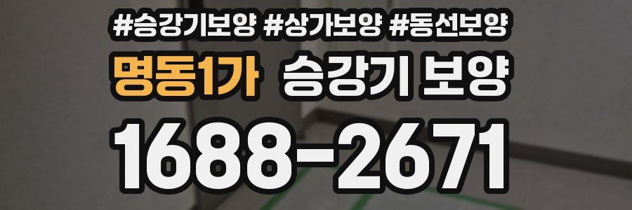 명동1가 승강기 보양