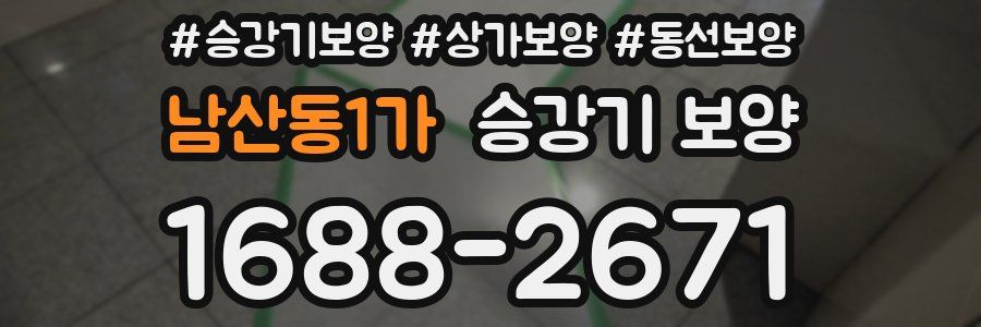남산동1가 승강기 보양
