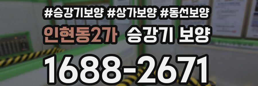 인현동2가 승강기 보양