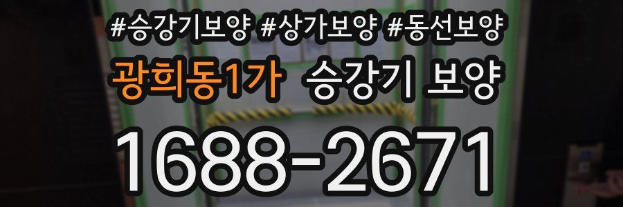광희동1가 승강기 보양
