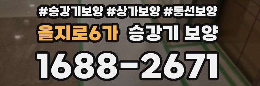을지로6가 승강기 보양