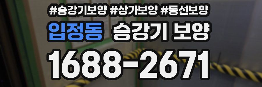 입정동 승강기 보양