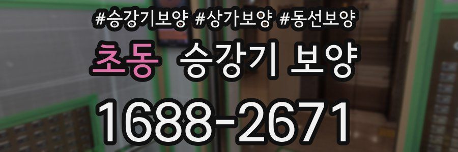 초동 승강기 보양