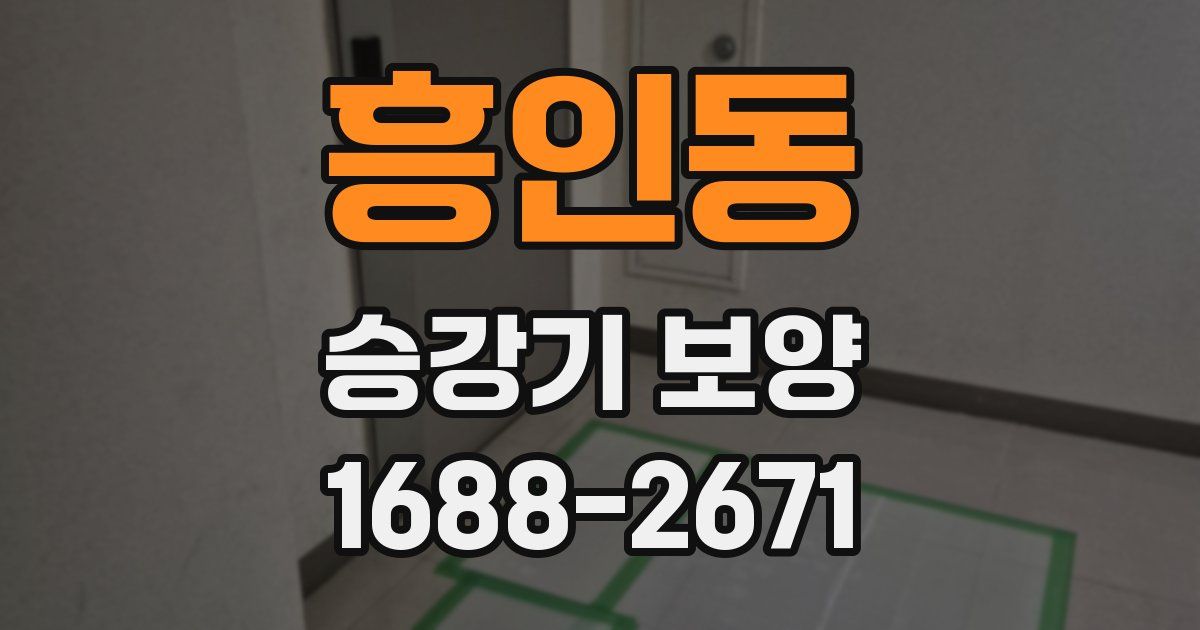 흥인동 승강기 보양