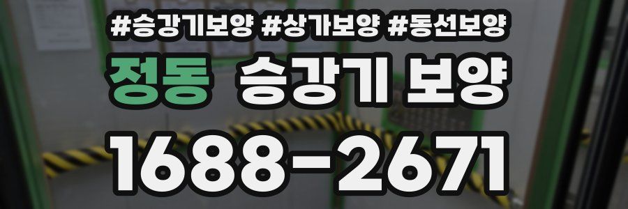정동 승강기 보양