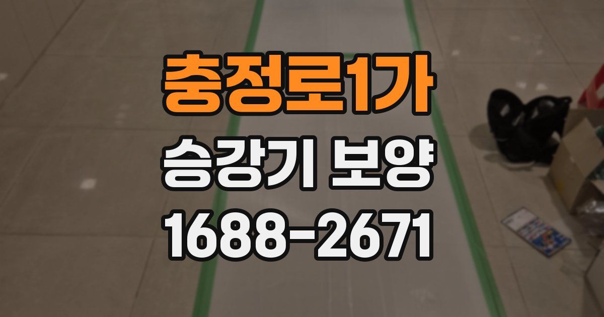 충정로1가 승강기 보양