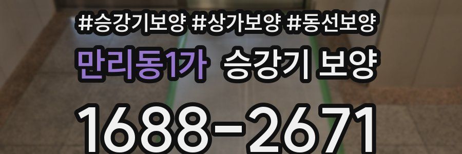 만리동1가 승강기 보양