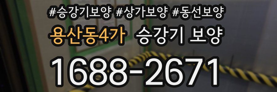 용산동4가 승강기 보양