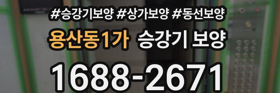 용산동1가 승강기 보양