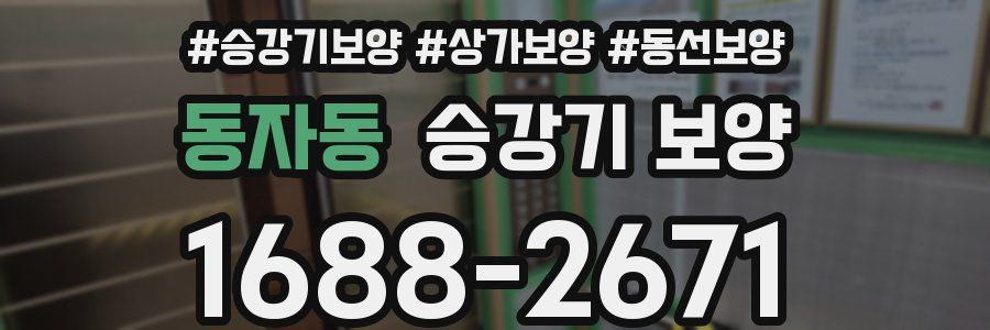 동자동 승강기 보양