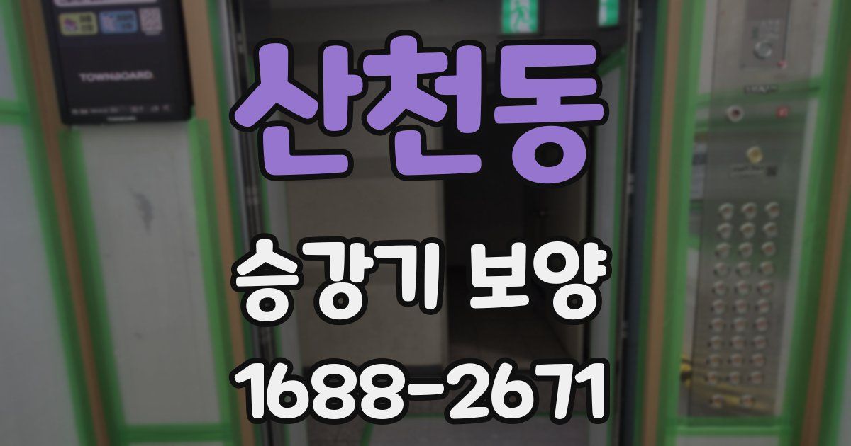산천동 승강기 보양